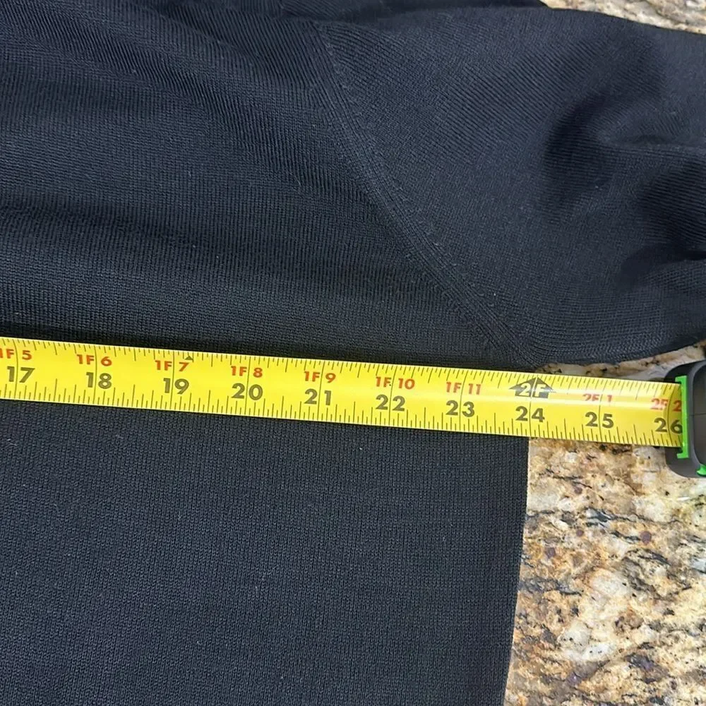 Gianni Marcelo Fine Merino Wool Blend 1/4 Zip Double Mock Neck Size XL